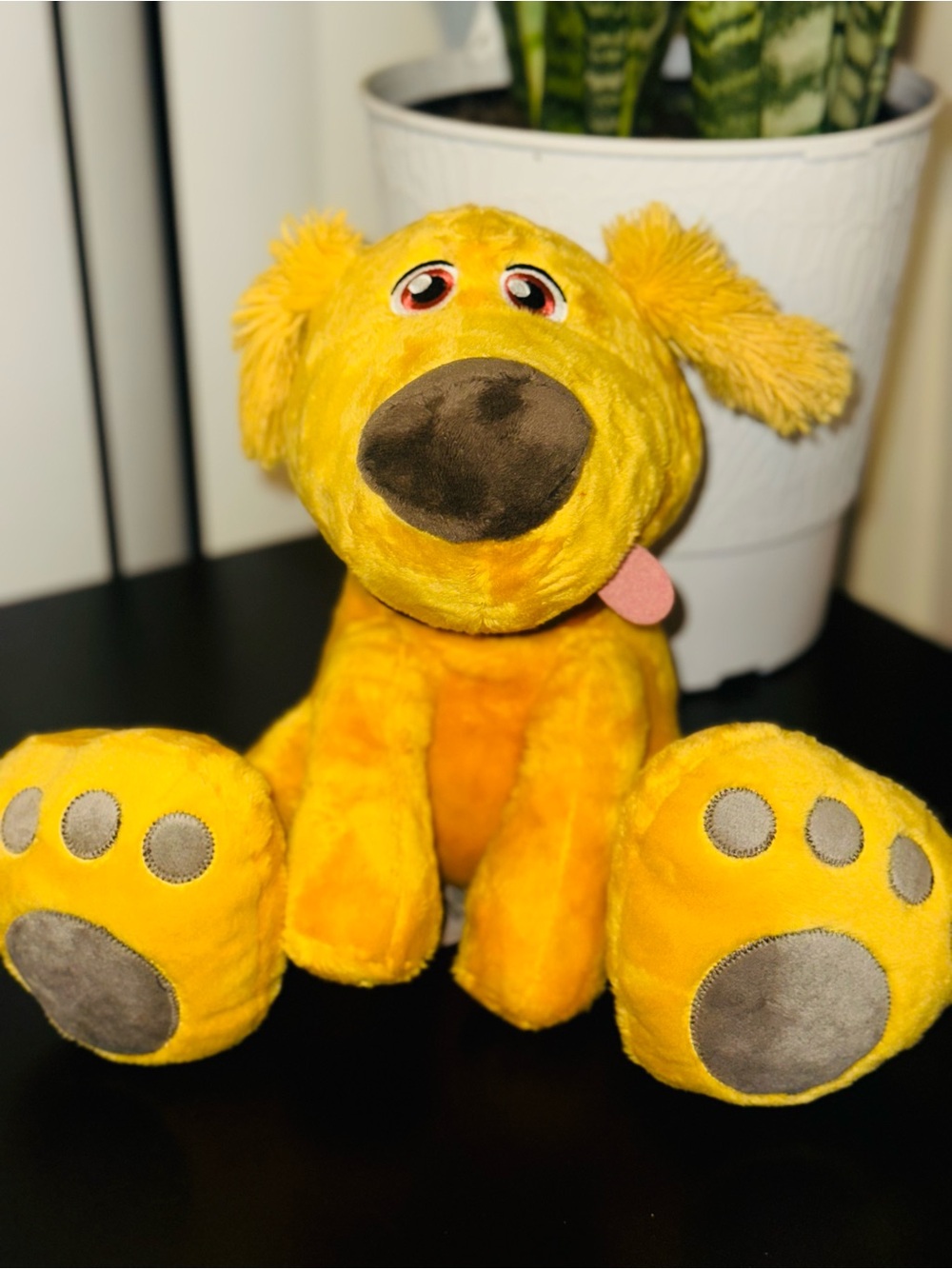 Disney Parks Plush Dug the Pixar Dog from Up 10" Big Feet Stuffed Animal Toy